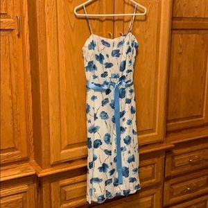 For Joseph Blue & White Floral Dress